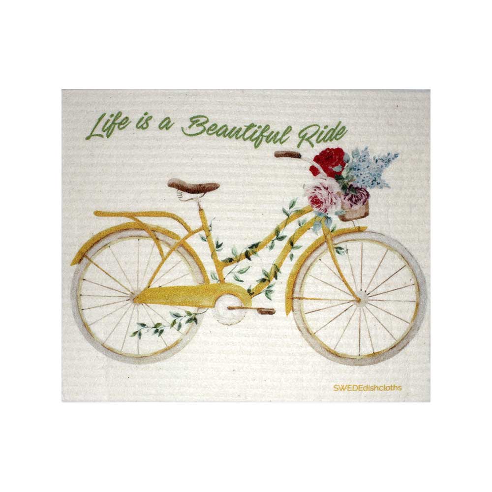 SWEDEdishcloths - Swedish Dishcloth Beautiful Life Bike SWEDEdishcloths