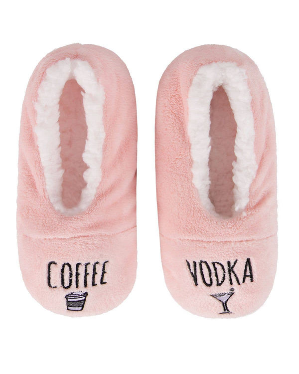 MeMoi Coffee & Vodka Sherpa Lined Slippers Infinity Classics International Inc.