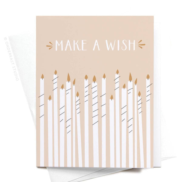 Onderkast Studio - Make a Wish Birthday Candles Greeting Card Onderkast Studio