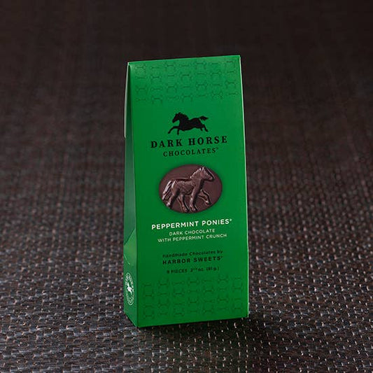 Harbor Sweets Chocolates - Dark Chocolate Peppermint Ponies 8 pc Gable Box Harbor Sweets Chocolates