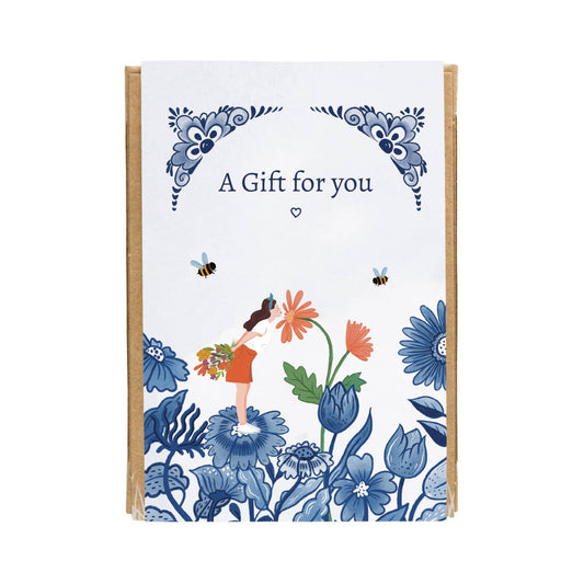 Mini Wildflower Gift Box Delft Blue Seed Bombs