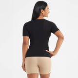 Yummie - Holly Short Sleeve Shaping Top - 360Sculpt™ Cotton - Plus Av Yummie