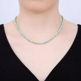 Gold Filled Turquoise Gemstone Choker Necklace