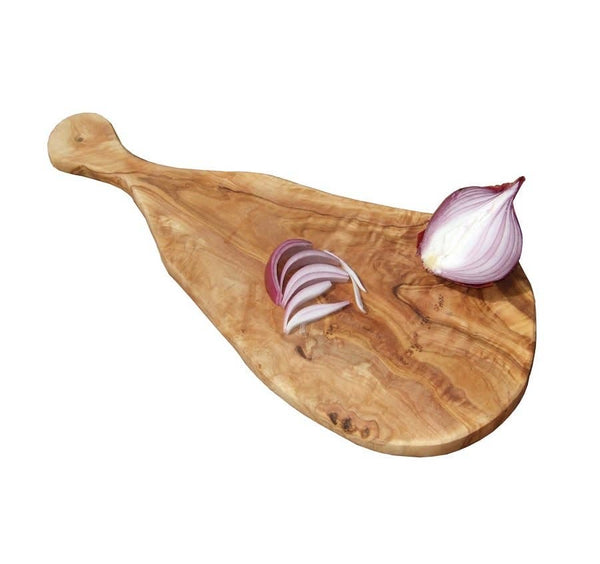 Naturally Med Inc. - Olive Wood Cutting Board With Handle Naturally Med Inc.