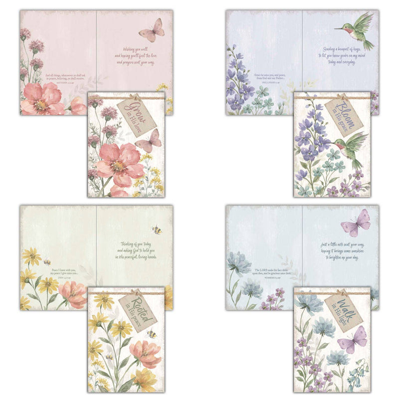 Crown Point Graphics - Peaceful Garden  - Boxed Thinking of You Cards, Box of 12 Crown Point Graphics