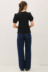 Women's Cotton Puff Sleeve T-Shirt