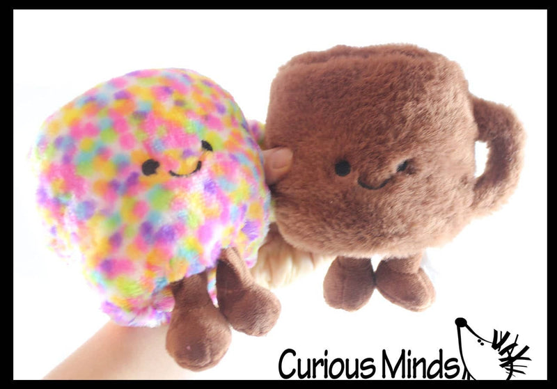 Curious Minds Toys - 1 Coffee Cup Plush Toy - Cute Latte Stuffed Animals - Adorab Curious Minds Toys