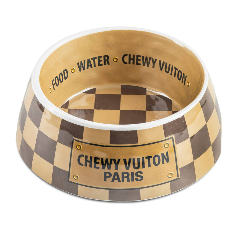 Checker Chewy Vuiton Bowl - Kindred & Crew