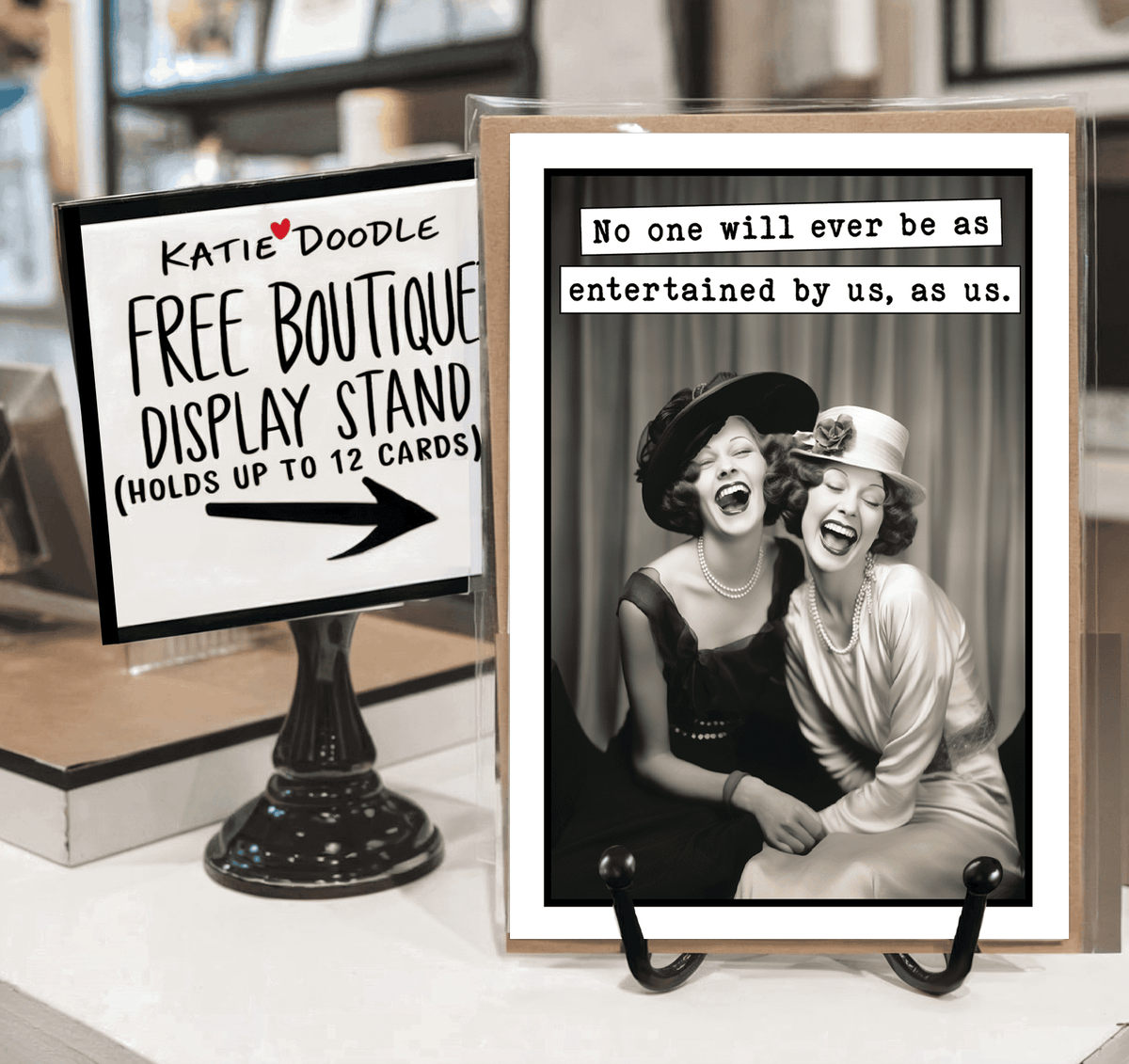 Katie Doodle |- Funny Birthday Greeting Cards for Sister, Best Friend Katie Doodle | Vintage Greeting Cards, Unique Birthday Gifts