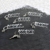 Santa Barbara Design Studio by Creative Brands - Face To Face Acrylic Word Key Chain - WKND Santa Barbara Design Studio by Creative Brands