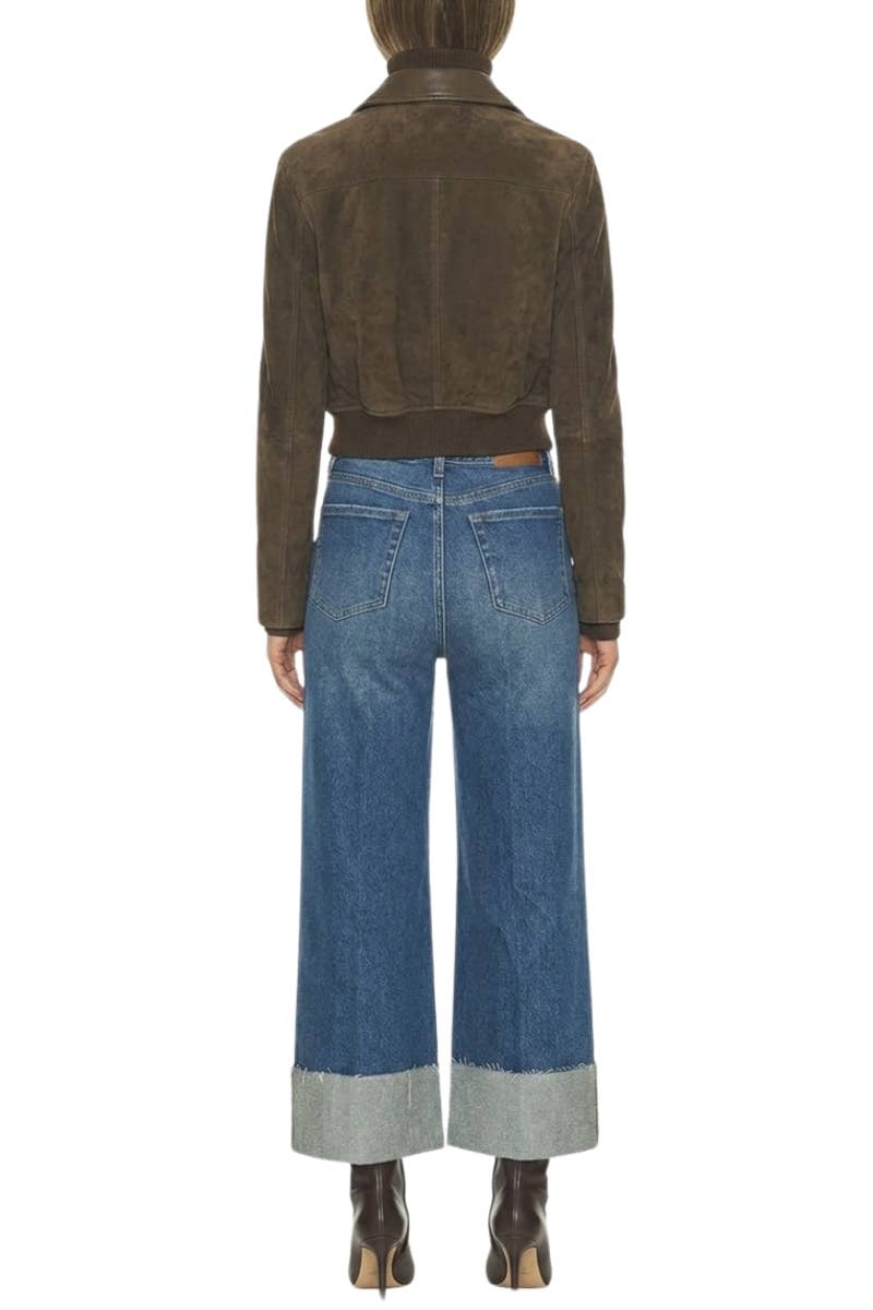 Women's High-Rise Convertible Wide-Leg Jeans