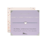 Lucky Feather - Birthday Bracelet + Envelope - 'Here's Some Birthday Love!'