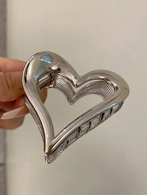 Metal heart hair clip 42POPS