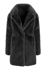 Hilary MacMillan - Short Faux Fur Teddy Coat Hilary MacMillan