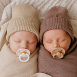 Bleu La La - Luladream Pacifier + Clip Collection - Natural Rubber Nipple Bleu La La