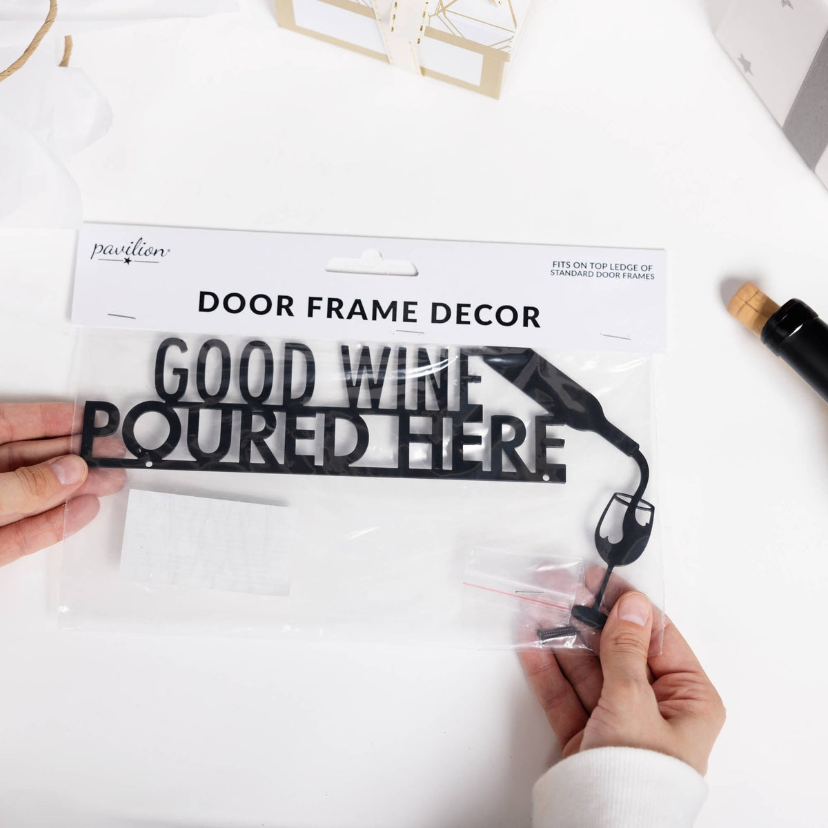 Good Wine - Metal Door Topper Pavilion