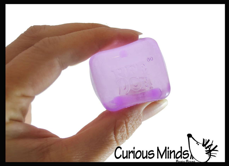 Curious Minds Toys - 1 NeeDoh Teenie Nice Ice Cube Baby Ice Sugar Ball - Thick Gl Curious Minds Toys