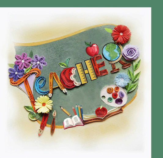 YoderDo Quilling Greeting Cards - Teacher card