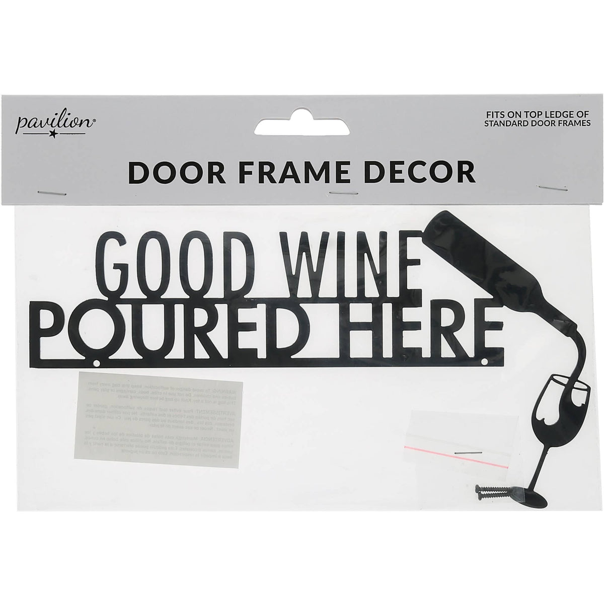 Good Wine - Metal Door Topper Pavilion
