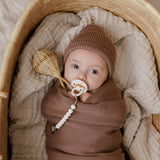 Bleu La La - Luladream Pacifier + Clip Collection - Natural Rubber Nipple Bleu La La