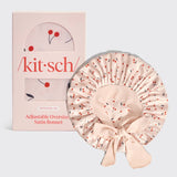 KITSCH - Adjustable Oversized Satin Bonnet - Cherry Print KITSCH