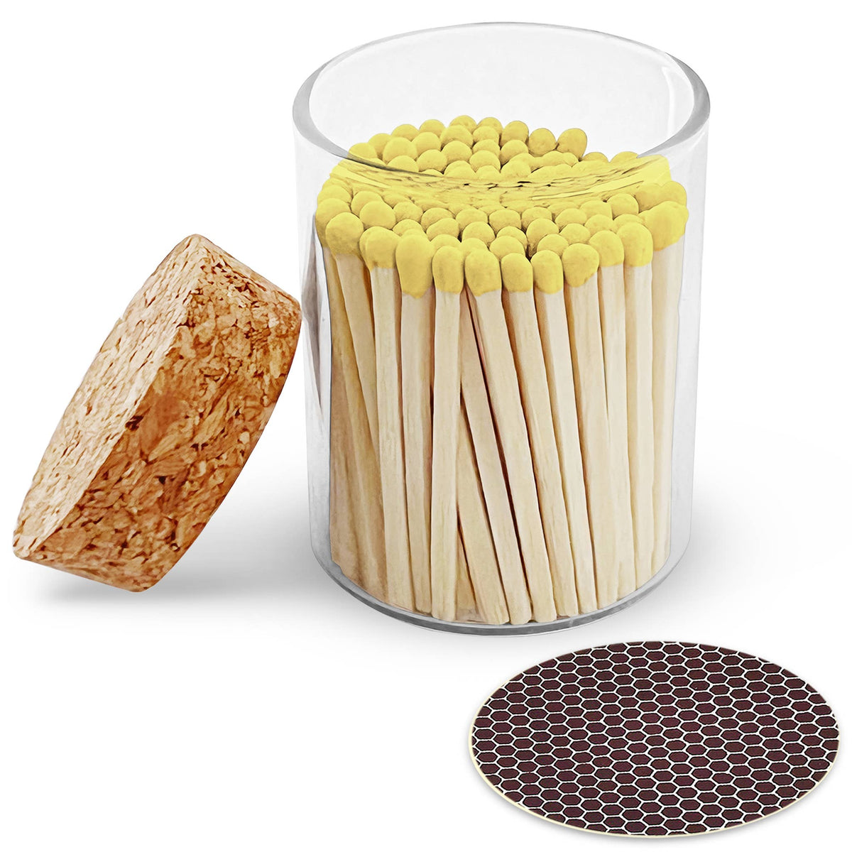 2" Matches in Cork Top Jar - Thankful Greetings