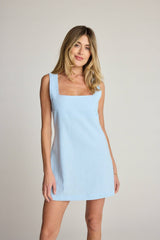Sunday Ritual - Dahlia Linen Dress - Blue Sunday Ritual