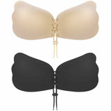 - Butterfly Invisible Lift Up Silicone Adhesive Bra: Beige / A Diacly