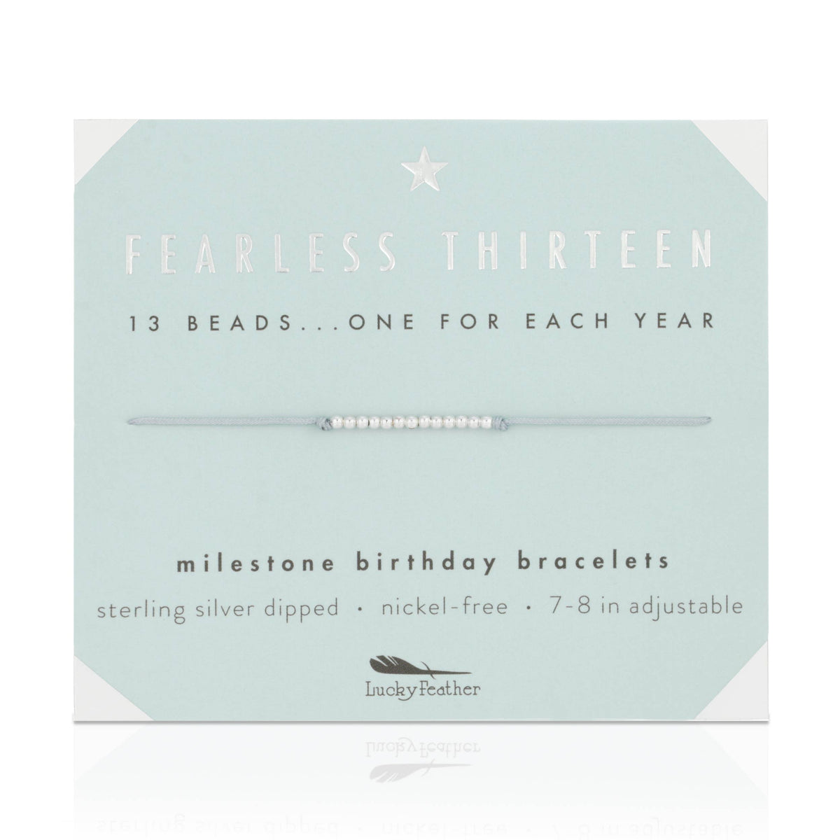 13th Milestone Birthday Bracelet -  A Bead for Each Year