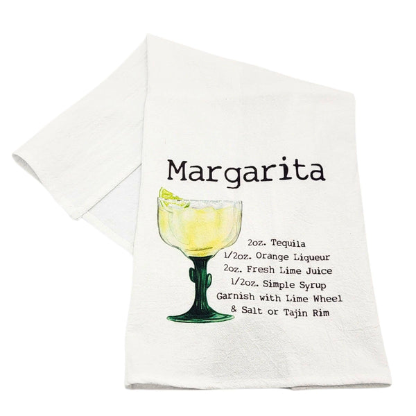 Driftless Studios - Margarita Cocktail Bar Towel - Driftless Tea Towels Driftless Studios