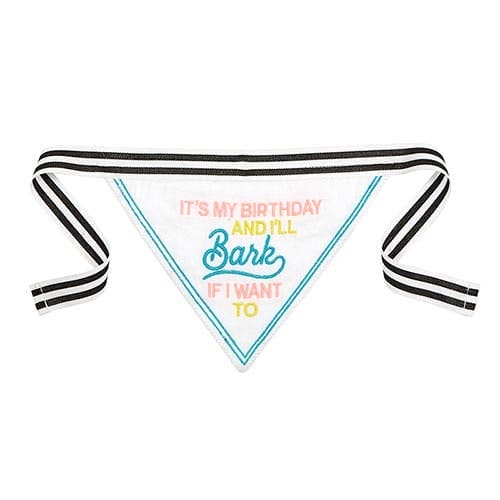 Santa Barbara Design Studio by Creative Brands - Pet Bandana - It's My Birthday And I'll Bark If I Want To Santa Barbara Design Studio by Creative Brands