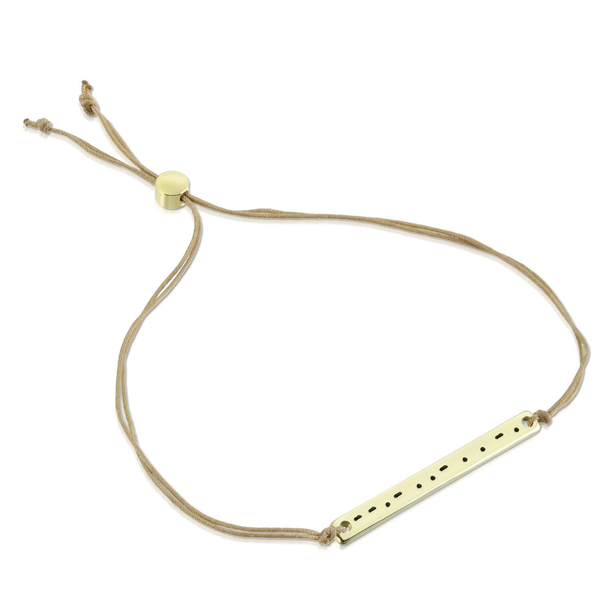 Lucky Feather - Morse Code Bar Bracelet - QUEEN