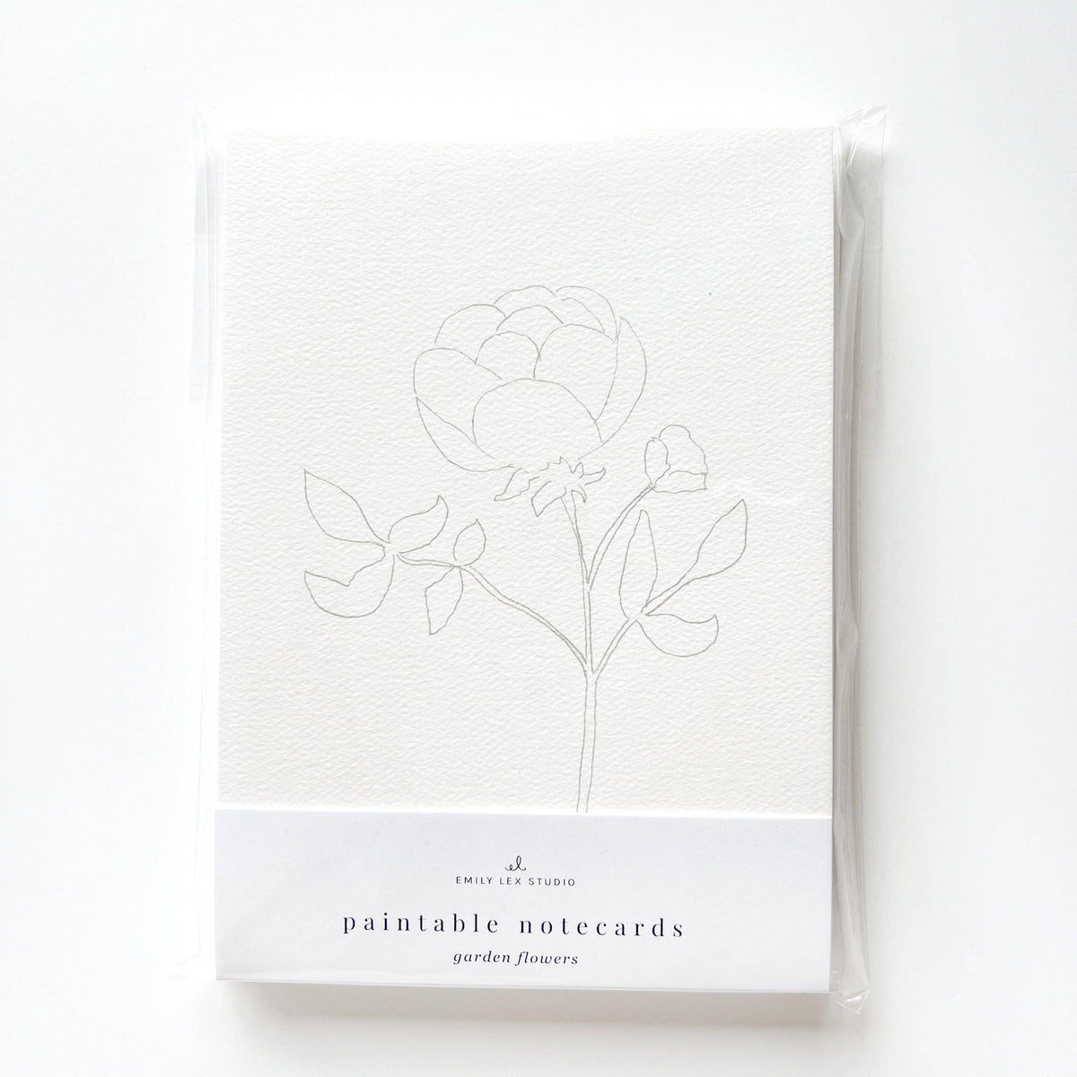 emily lex studio - Garden flowers paintable notecards emily lex studio