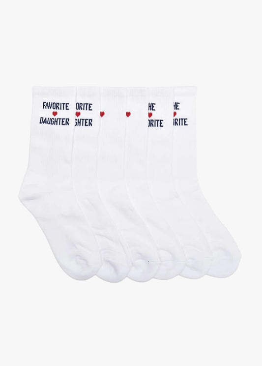Favorite Daughter Heart Socks Set