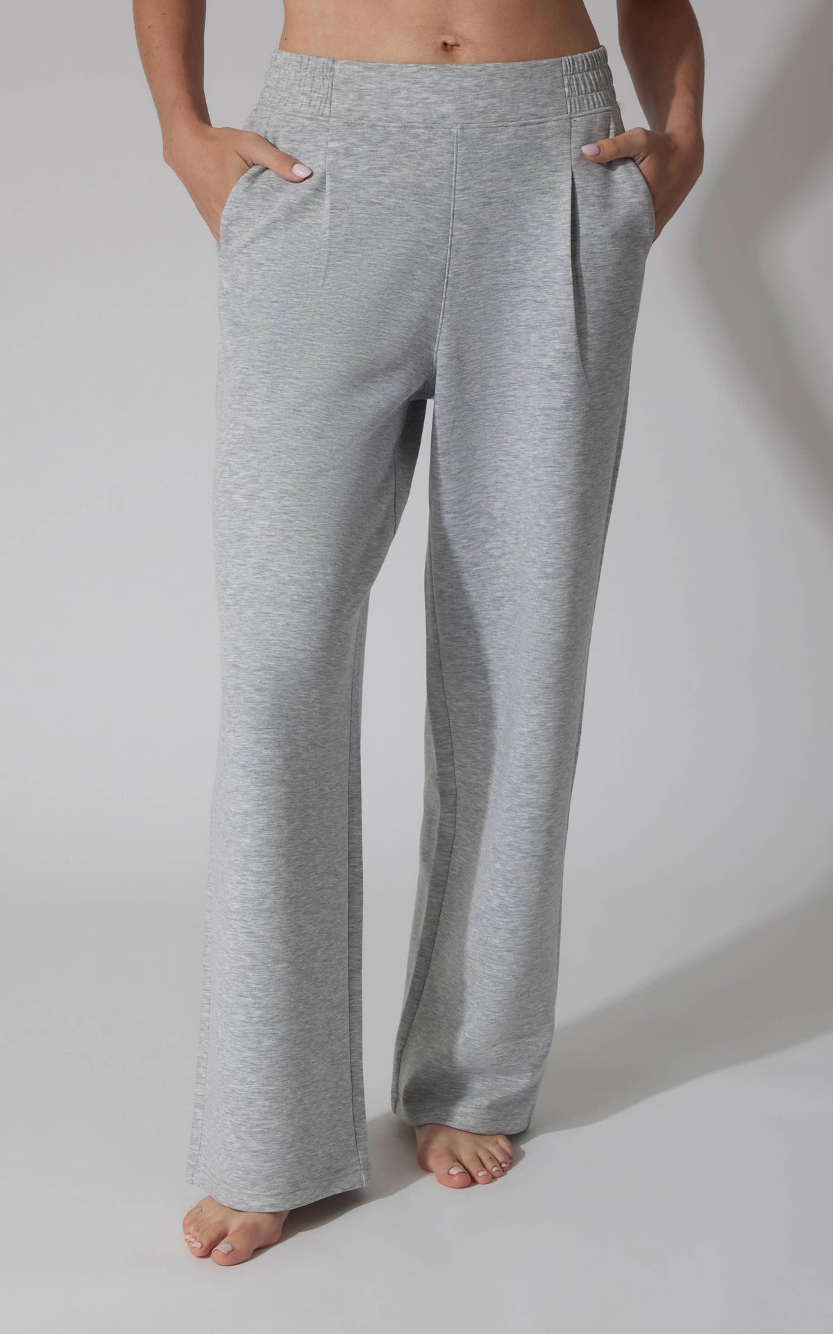 Pleated Wide-Leg Pants