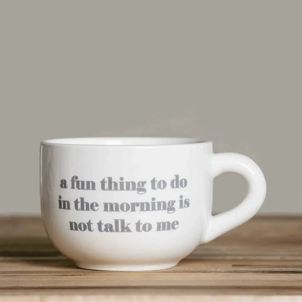 Tate + Zoey - A Fun Thing To Do Cappuccino Mug Dolomite 24 oz Tate + Zoey