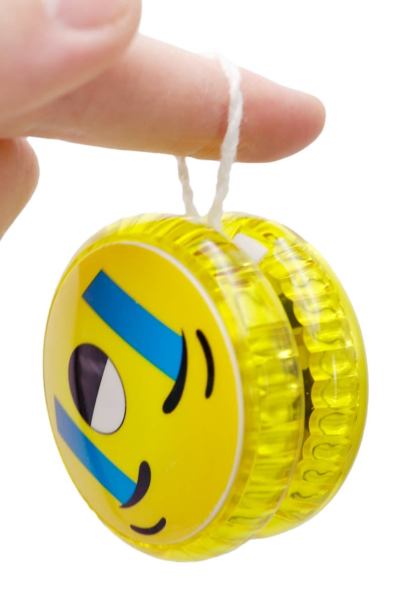 Emoji Print LED Flashing Light-Up Yo-Yo Toy