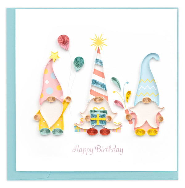 Quilling Card - Birthday Gnomes Quilling Card