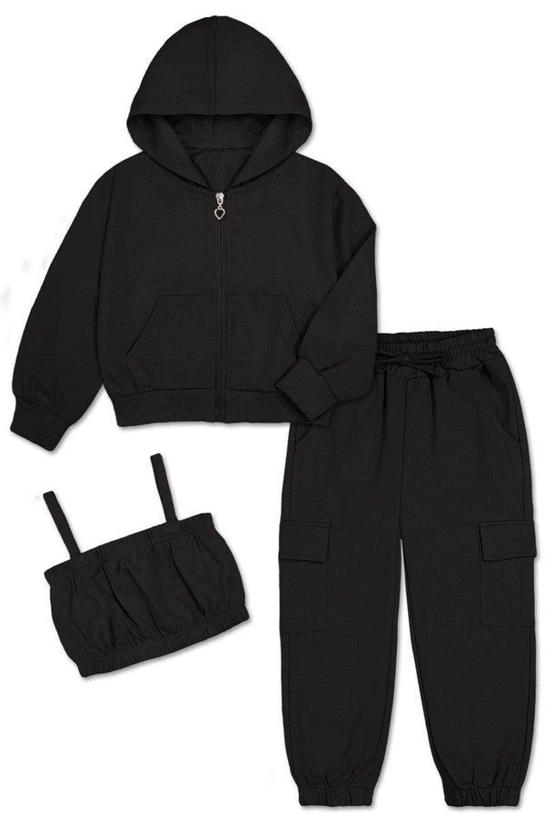 Girls 3 pc Hoodie set Bonnie Bianca