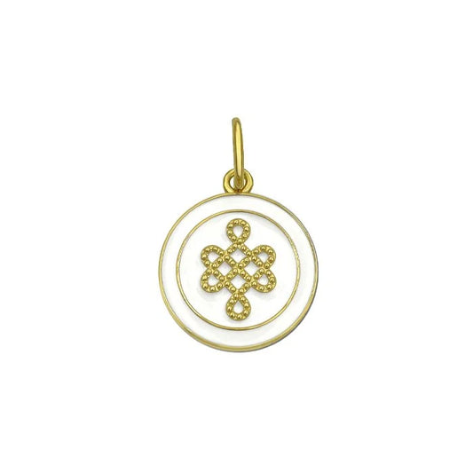 Mother & Daughter Gold Alpine White Small Pendant