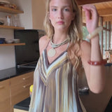 Stella Vertical Watercolor Maxi Dress