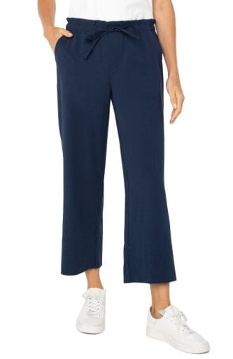 pull on tie waist wide leg ankle 26" ins