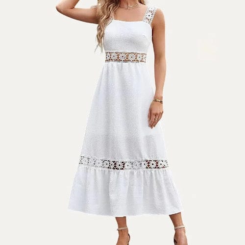 Womens White Maxi Dress