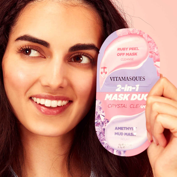 Vitamasques - 2-in-1 Mask Duo: Crystal Clear 2-in-1 Mask Vitamasques