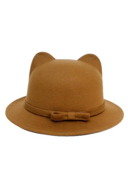 Girls Chic Cat Ear  Bucket Hat