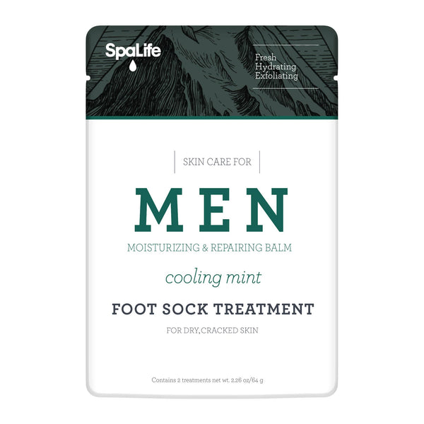 My Spa Life - Men's Cooling Mint Moisturizing Foot Sock Treatment My Spa Life