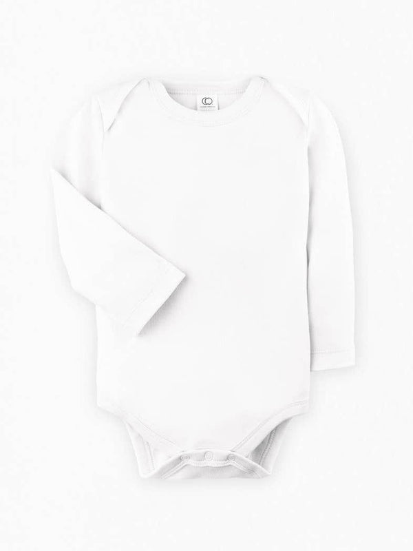 Colored Organics - Long Sleeve Classic Bodysuit - White