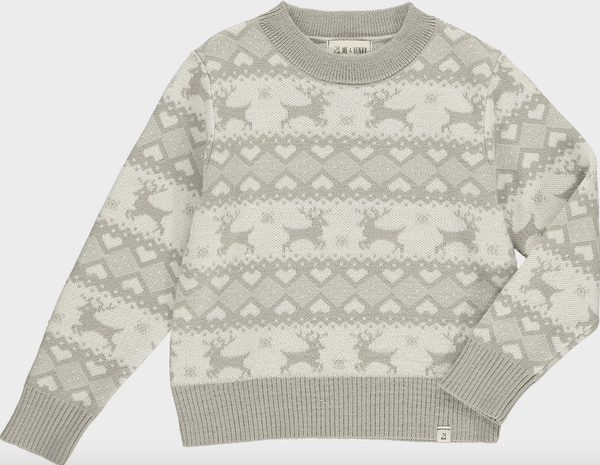 Faireisle Sweater, Oslo Grey freeshipping - Kindred & Crew