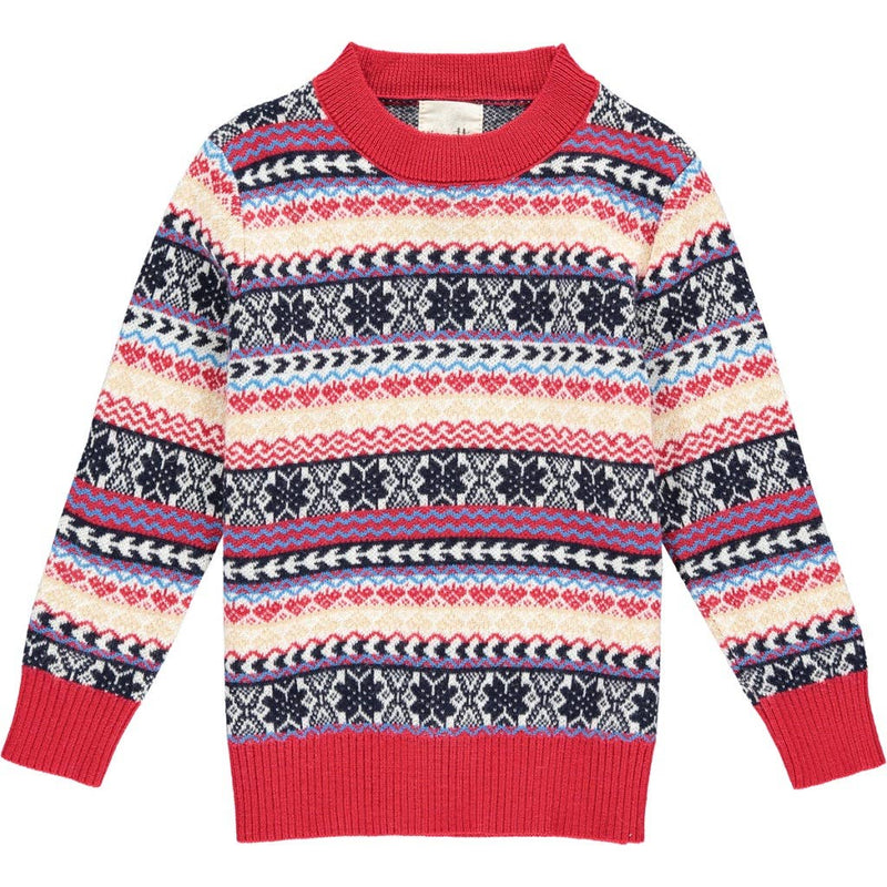 Oslo Sweater - Multi-red freeshipping - Kindred & Crew