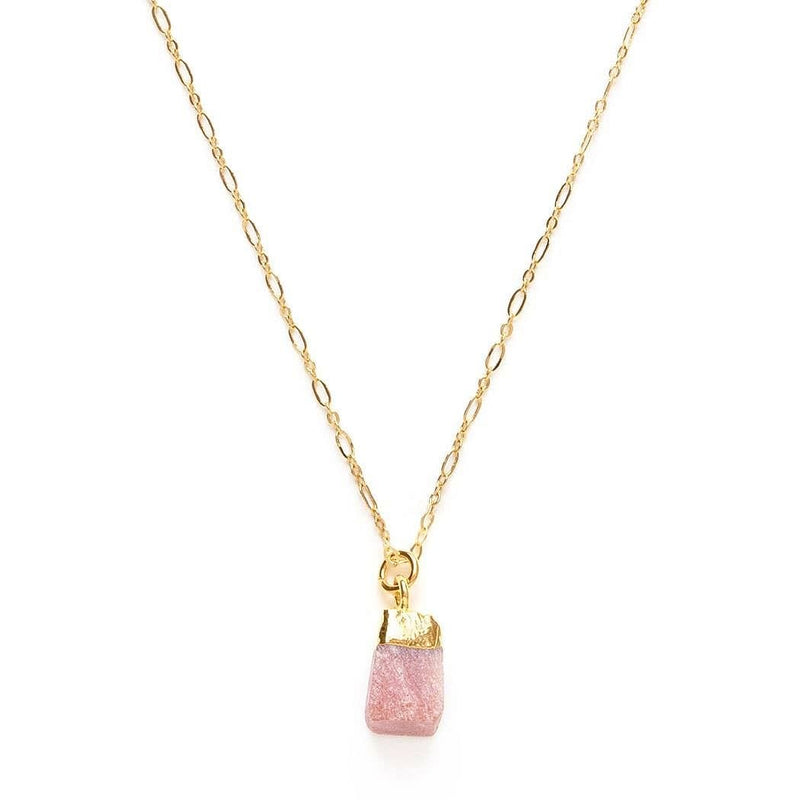 Women's - Pink Peruvian Opal Gemstone Necklace